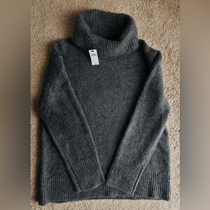 Banana Republic Charcoal Turtleneck Oversized Sweater